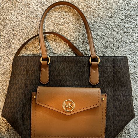 michael kors joey large leather pocket tote|Michael Kors Joey Large Leather Pocket Tote .